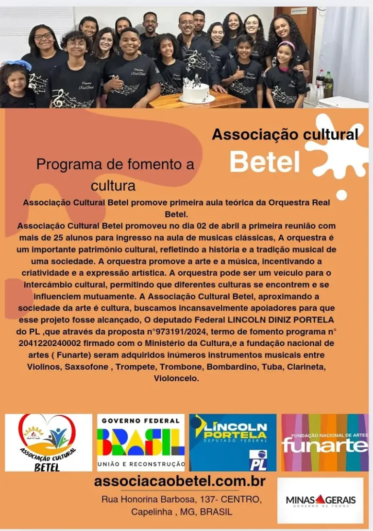Programa de fomento a Cultura, Associação Cultural Betel